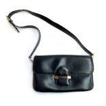 A vintage Ferragamo leather shoulder bag, 29cmW