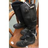 A pair of size 4 jodhpur boots, together with a pair of size 4 Mountain Horse exercise boots