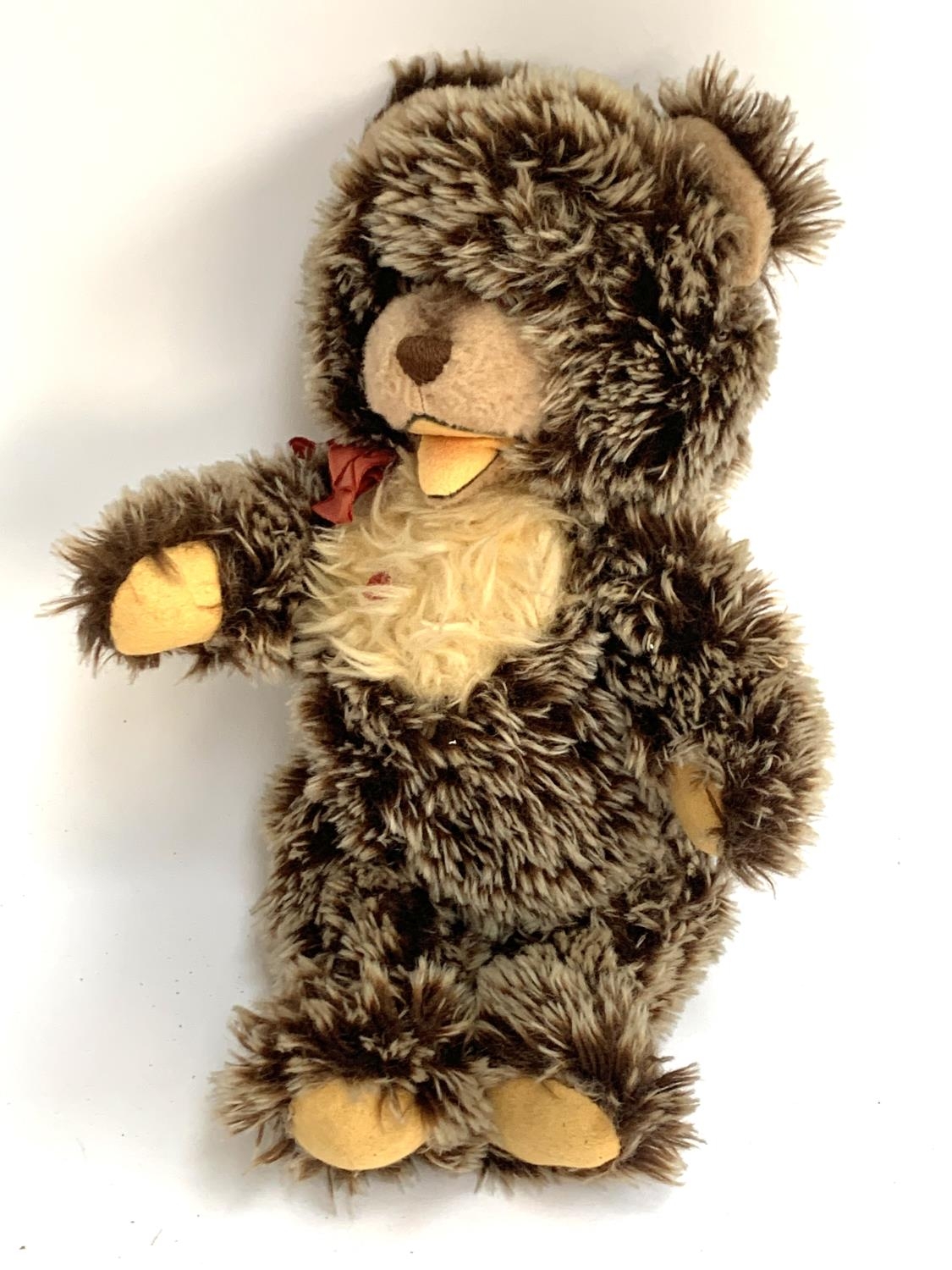 A Berg (Tiere Mit Herz) teddy bear, with heart to chest, approx. 32cmH; together with one other Berg