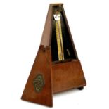 A mahogany cased Maelzel Paris metronome (working), 21cmH