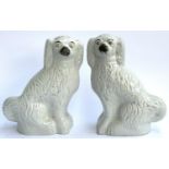 A pair of Staffordshire dogs, 38cmH