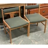 A pair of McIntosh mid century teak chairs model no. 9943, 51cmW