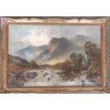 Montgomery Ansell (19th Century), Highland landscape, signed, oil on canvas, 50x75cm