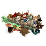 A large quantity of TY Beanie Babies to include Pickles, Scurry, Lips, Slippery, Scaly, Hissy,
