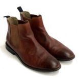 A pair of Clarks brown leather jodhpur boots, size 11