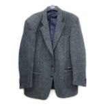 A Brook Taverner Harris tweed single breasted jacket, size 40R; together with a single breasted