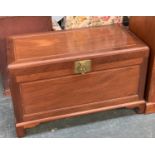 A camphor wood chest, 101cmW