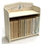 Beatrix Potter, 20 volumes, in a 'Peter Rabbit's Book Shelf'