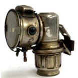A 1920s carbide bicycle lamp