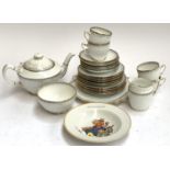 A Royal Albert tea set; together with a Shelley Mabel Lucie Atwell dish