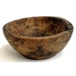 A possibly pollard oak carved fruitbowl, 26.5cmD