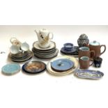 A mixed lot of ceramics, mainly plates, to include Booths, Allertons, Royal Worcester Evesham,
