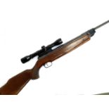 A Weihrauch HW80 .22 break barrel air rifle, with telescopic sight