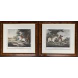 Two reproduction colour prints, both titled 'Le Moment de le Chasse', each 42x50cm