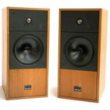 A pair of teak cased Epos speakers