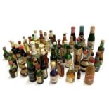 A large quantity of alcohol miniatures, approx. 60