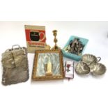 A mixed lot to include plated flatware, reproduction German Iron Cross medal, reproduction