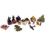 A small lot to include Harry Potter tin, story scope, storyteller figurines, Border Fine Arts Winnie