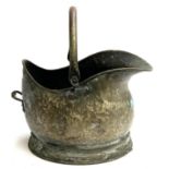 A brass and copper helmet for coal scuttle