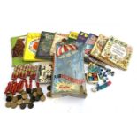 A mixed lot to include a parachute kite, boxed, a Kohner Dancer the dog push up button toy, Tandy