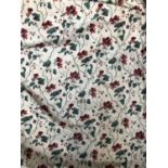 A single large chintz curtain with floral pattern, 230x368cm