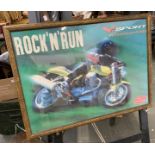 A Motoguzzi V11 sport Rock'n'run poster, 80x56cm