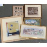 A quantity of prints and photographs to include a C Fothergill signed and numbered print of a