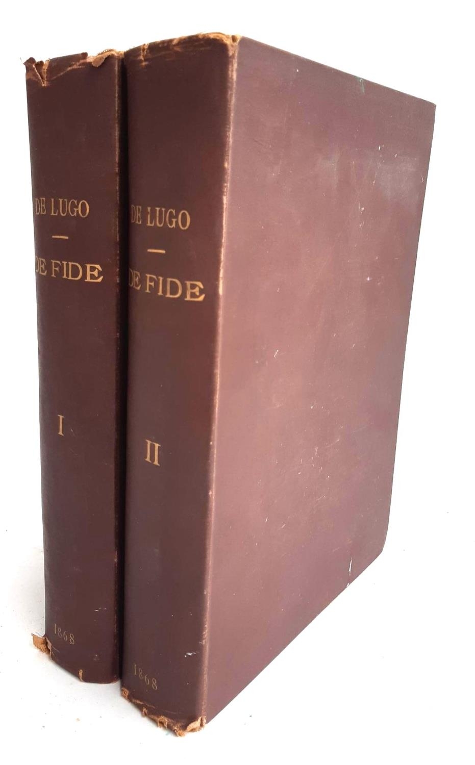 DE LUGO, Joannis, 'Opera Omnia Theologica' in 2 vols. Paris, 1868 Martin, Beaupres, pub.