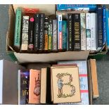 Two mixed boxes of books