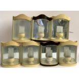 Interior Design Interest: A set of seven Colefax and Fowler wall lights, with mirrored backs, two