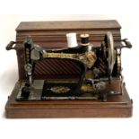 A Singer sewing machine, serial no. 13227732