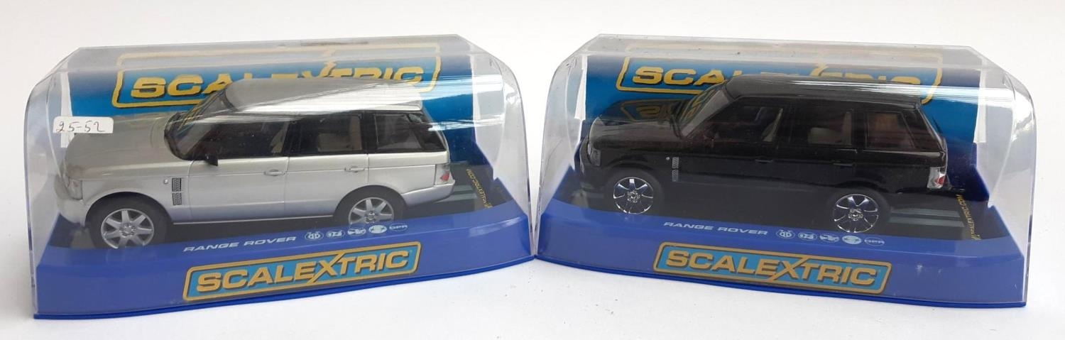 A Scalextric Range Rover 'Street Car', boxed, together with a Range Rover 'Black', boxed