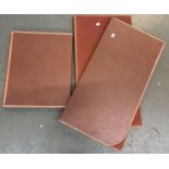 Three folding felt backed table protectors