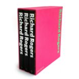 Powell, Kenneth: 'Richard Rogers Complete Works' Volumes 1, 2 and 3. In pink slipcase. Phaidon 2008.