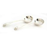 A pair of Victorian silver King's pattern sauce ladles by H J Lias & Son, 5.3ozt