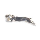 A Tiffany & Co. 925 silver brooch in the form of a running hare, 6cm long