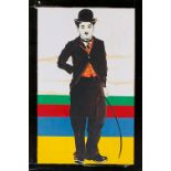 Jeffrey Morgan (b.1942) Charlie Chaplin - 1960s design for tin print for JRM Designs Ltd, poster
