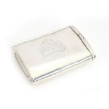 A George V drawer action vesta case, by Goldsmiths and Silversmiths Co Ltd, London 1926, engraved