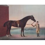 Benjamin Killingbeck (act. 1769-1783), Horse Held by his Rider on Newmarket Heath, oil on canvas,