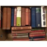 A mixed box of books, including Osbert Sitwell; Daphne du Maurier; CS Forrester; Wordsworth; etc