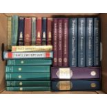 A box of good hardback books to include Folio Society: George Eliot, Middle-March and mill on the
