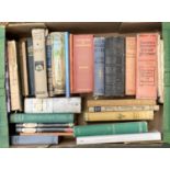A mixed box of books to include John Buchan, Shakespeare, Phyllis Bottome, Walter De La Mare,