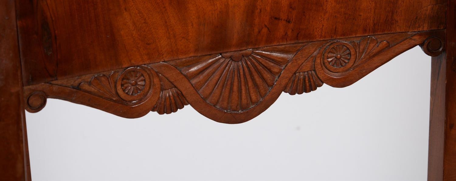A pair of mahogany armchairs in Empire style, 19th century, each 89cm high - Image 4 of 4
