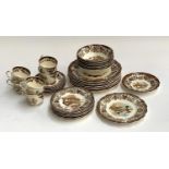 A Royal Worcester Palissy 'Game Series' part dinner service to include dinner plates (7), bowls (6),