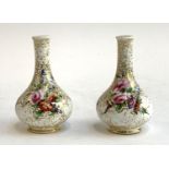 A pair of Royal Crown Derby miniature spill vases, c.1820, each 9cmH