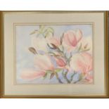 Doreen Print, watercolour of magnolias, 30x40cm