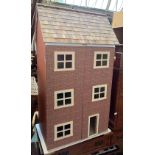 A dolls house, six rooms, 56x36x99cmH