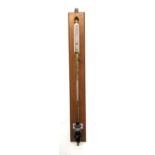 A Nagretti & Zambra barometer, marked m/8639, standard conditions, temperature 0C, 980.665cm/s