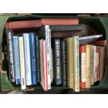 A mixed box of books, mainly horse racing, some on hunting