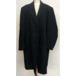 A Guards menswear single breasted gents wool overcoat, 44in chest